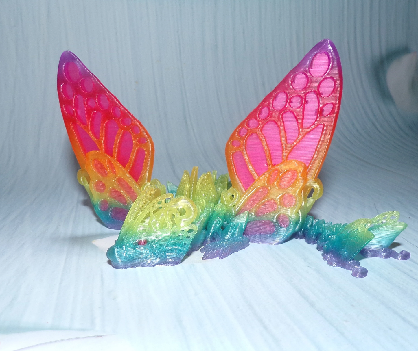 Butterfly Dragon: 3D Printed Articulated - Wonderland 3D Printing 