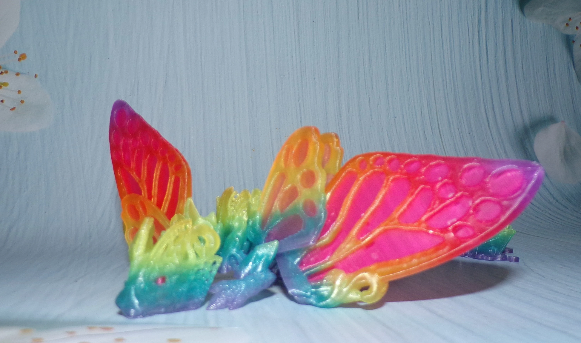 Butterfly Dragon: 3D Printed Articulated - Wonderland 3D Printing 