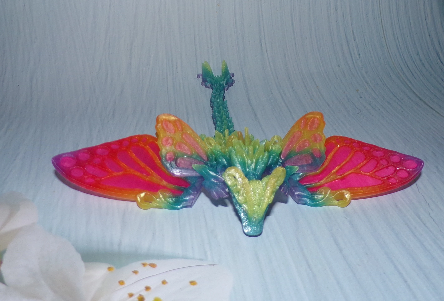 Butterfly Dragon: 3D Printed Articulated - Wonderland 3D Printing 