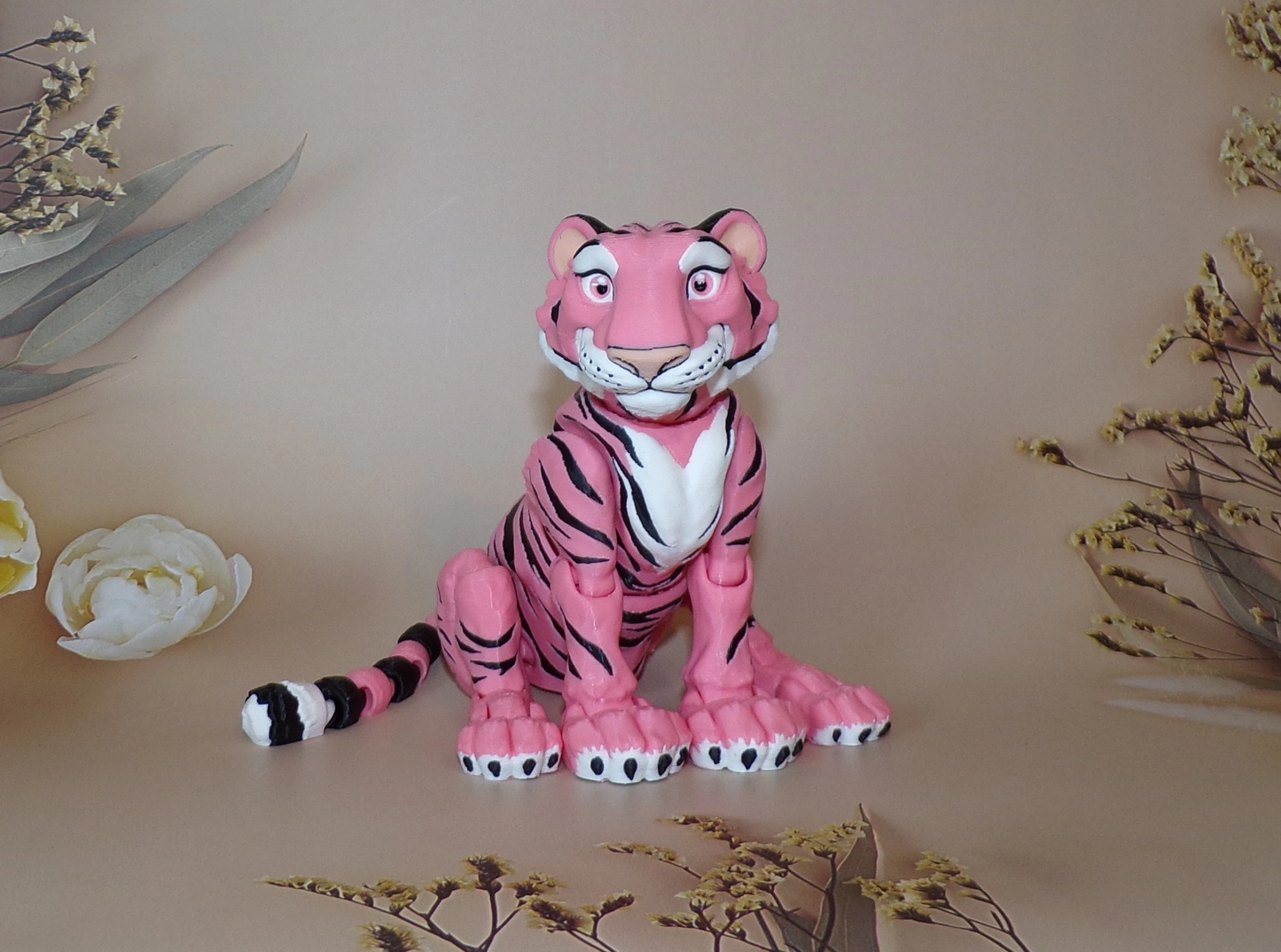 Tiger: 3D Printed Articulated - Wonderland 3D Printing 