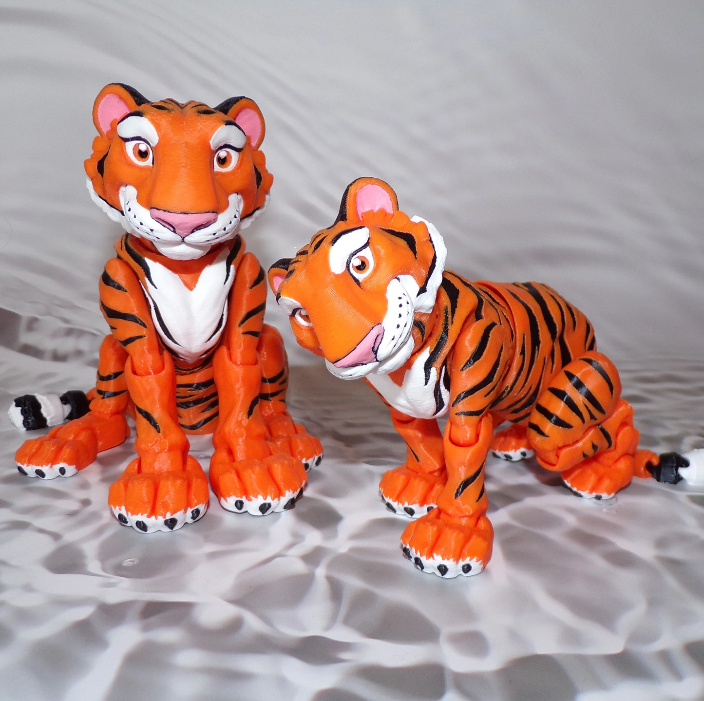 Tiger: 3D Printed Articulated - Wonderland 3D Printing 