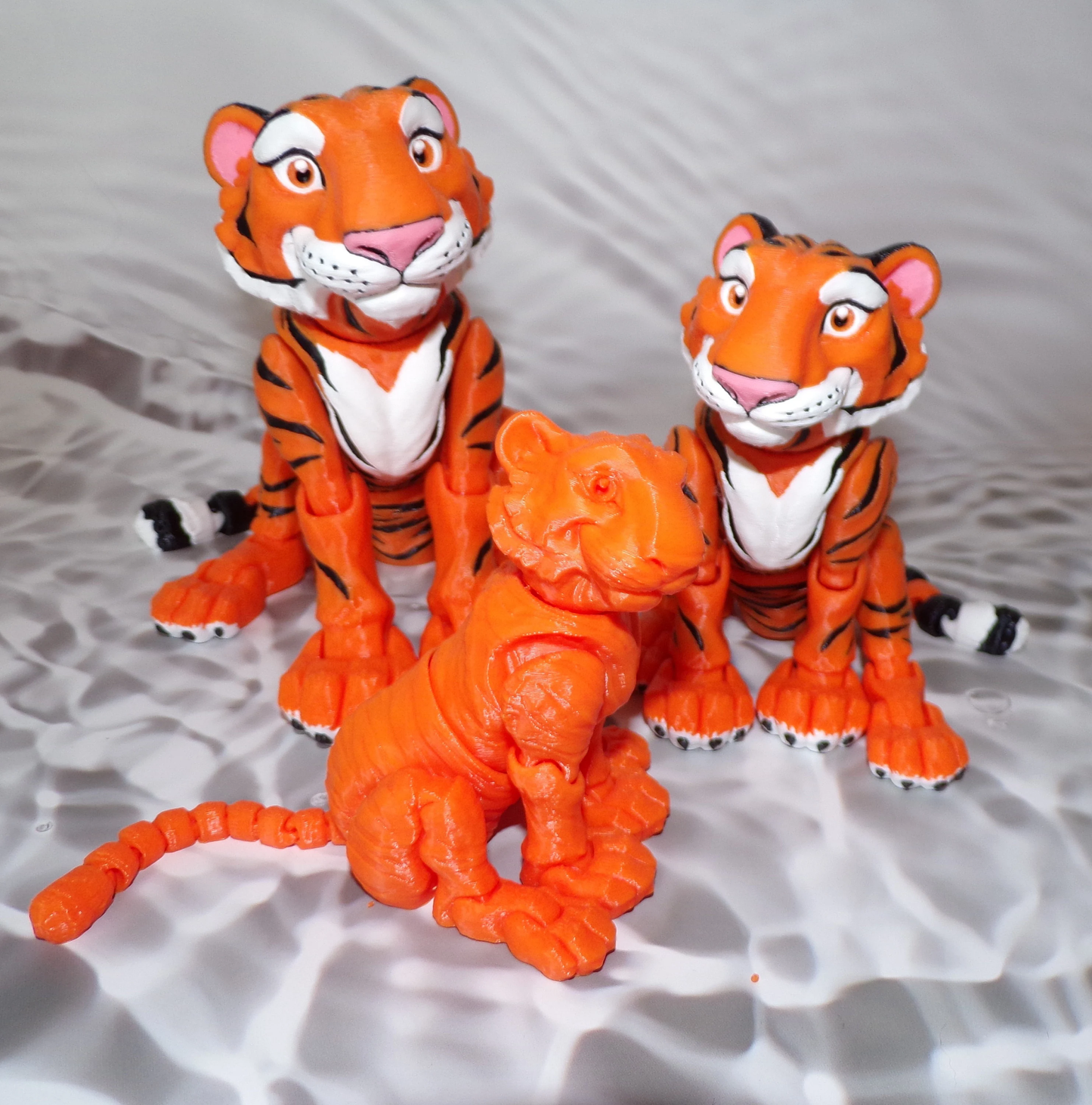 Tiger: 3D Printed Articulated - Wonderland 3D Printing 