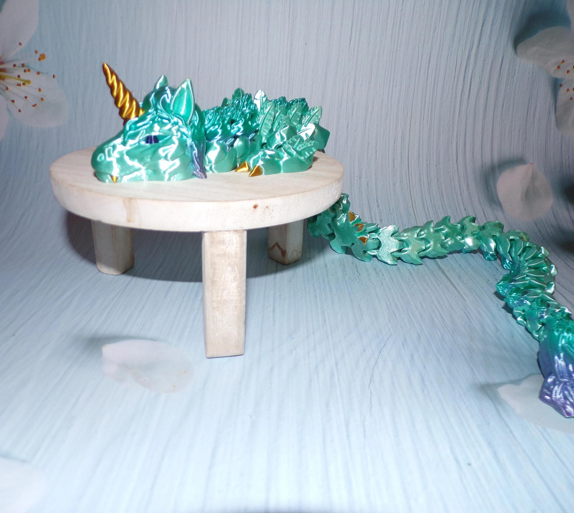 Alicorn (Wingless): 3D Printed Articulated - Wonderland 3D Printing 