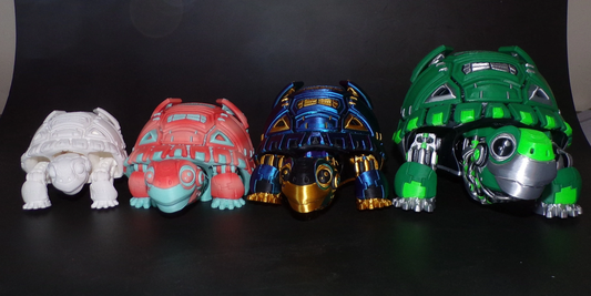 Robot Tortoise: 3D Printed (Four Color) - Wonderland 3D Printing 