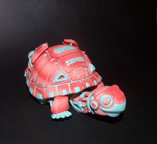 Robot Tortoise: 3D Printed (Four Color) - Wonderland 3D Printing 